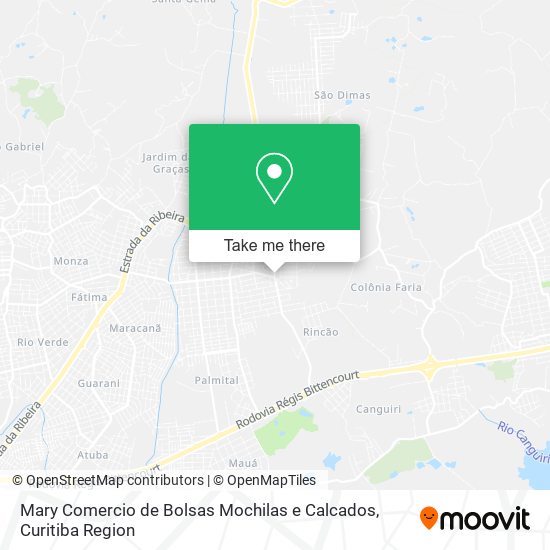 Mary Comercio de Bolsas Mochilas e Calcados map