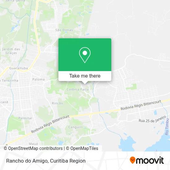 Rancho do Amigo map