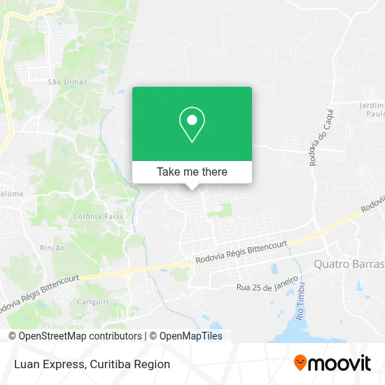 Luan Express map