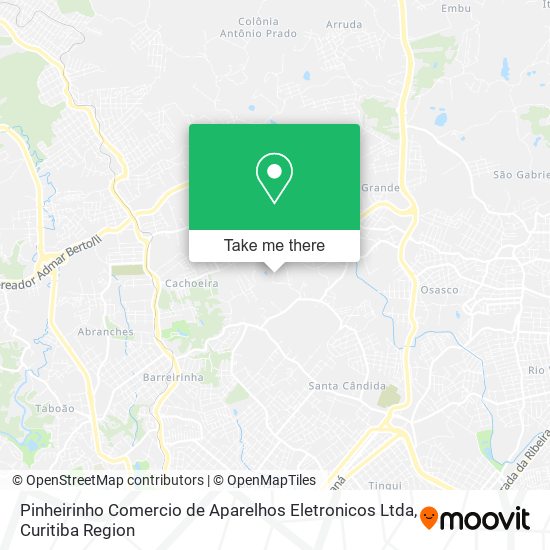 Pinheirinho Comercio de Aparelhos Eletronicos Ltda map