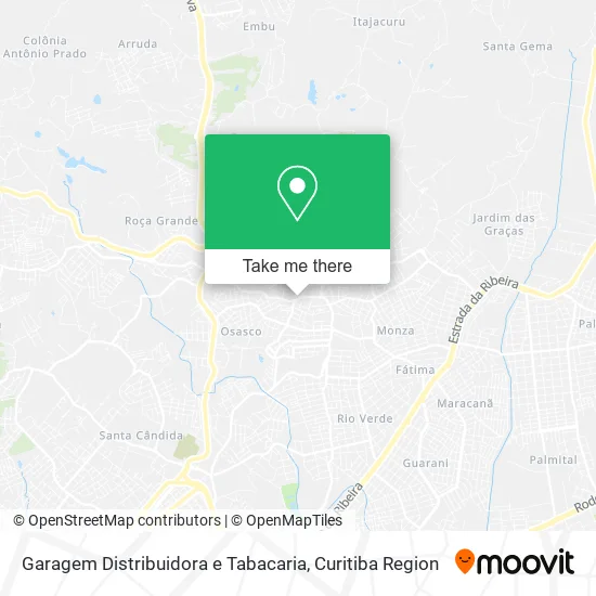 Garagem Distribuidora e Tabacaria map