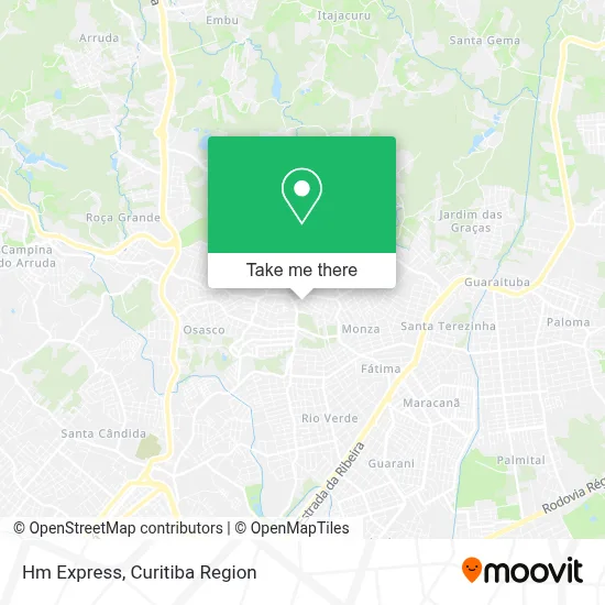 Hm Express map