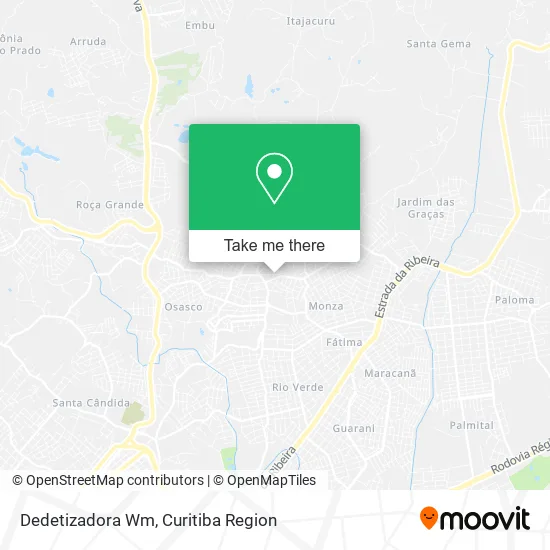 Dedetizadora Wm map