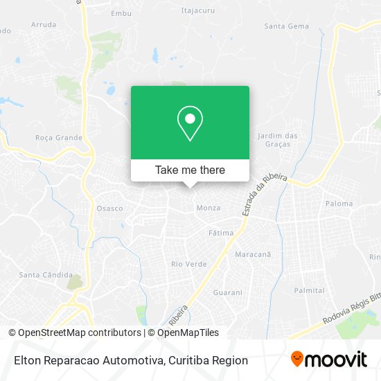 Mapa Elton Reparacao Automotiva