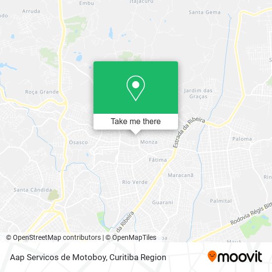 Aap Servicos de Motoboy map