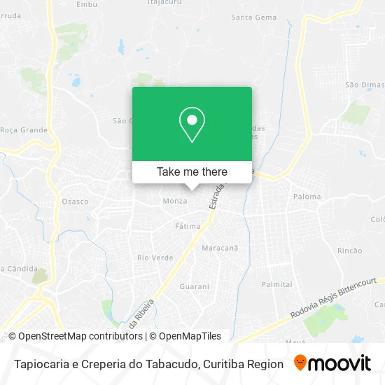 Tapiocaria e Creperia do Tabacudo map