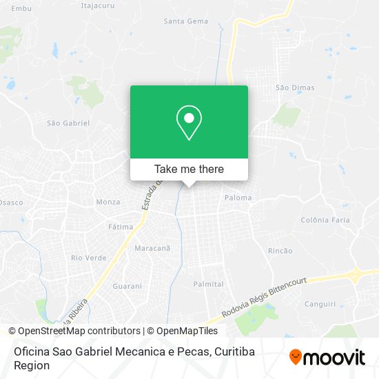 Oficina Sao Gabriel Mecanica e Pecas map