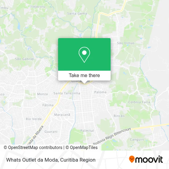 Whats Outlet da Moda map
