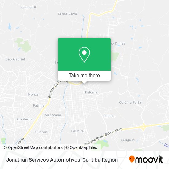 Jonathan Servicos Automotivos map