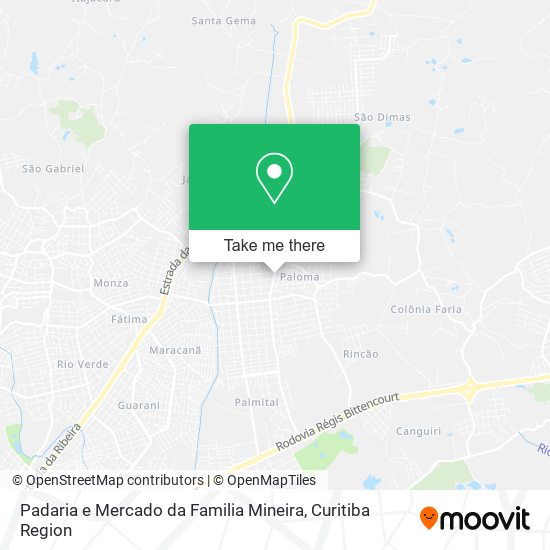 Padaria e Mercado da Familia Mineira map