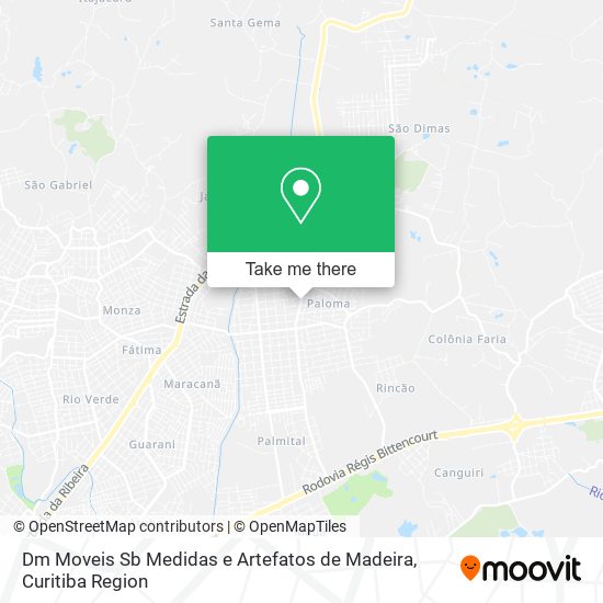 Dm Moveis Sb Medidas e Artefatos de Madeira map
