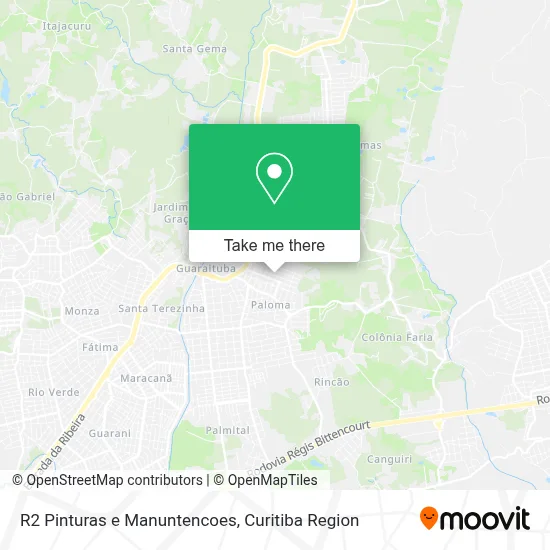 R2 Pinturas e Manuntencoes map