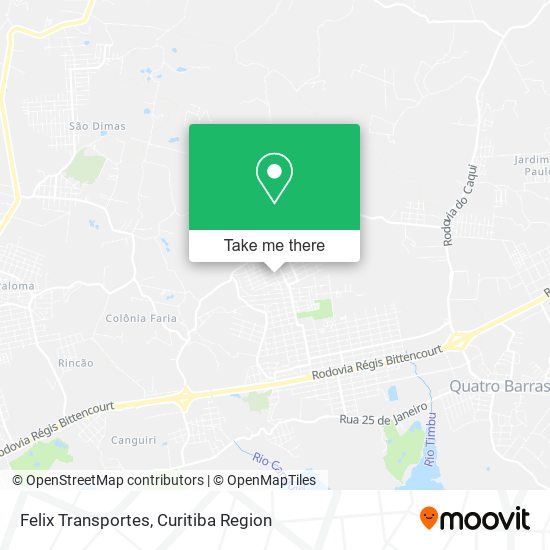 Felix Transportes map