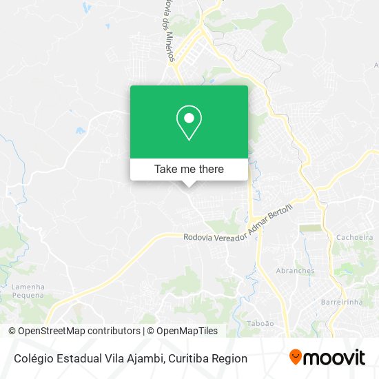 Mapa Colégio Estadual Vila Ajambi