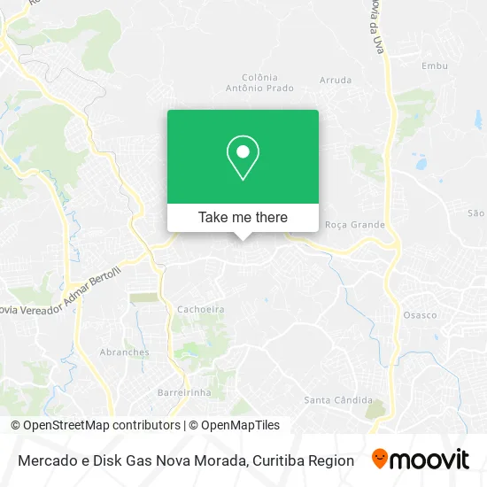 Mercado e Disk Gas Nova Morada map