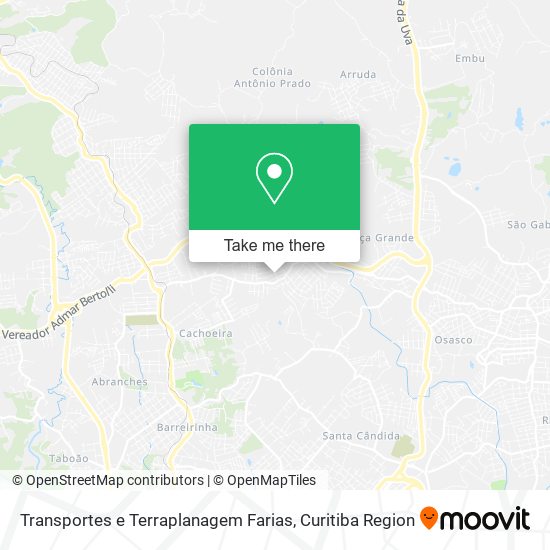 Mapa Transportes e Terraplanagem Farias