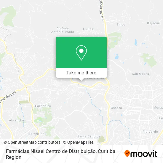 Farmácias Nissei Centro de Distribuição map
