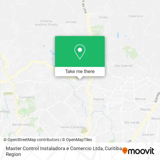 Master Control Instaladora e Comercio Ltda map