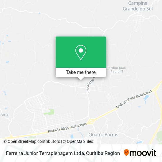 Ferreira Junior Terraplenagem Ltda map