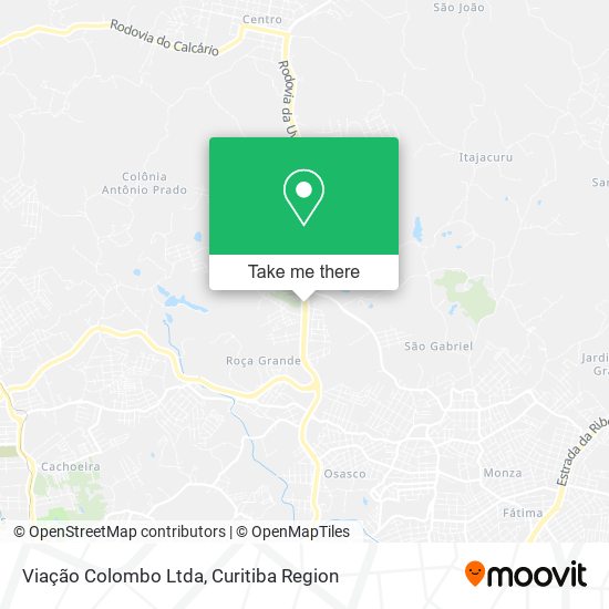 Viação Colombo Ltda map
