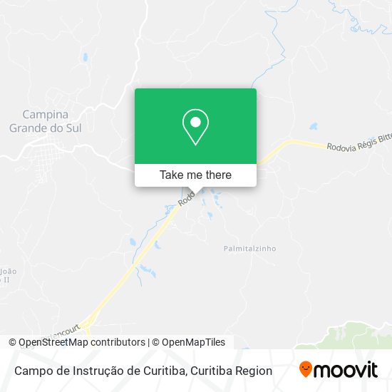 Campo de Instrução de Curitiba map