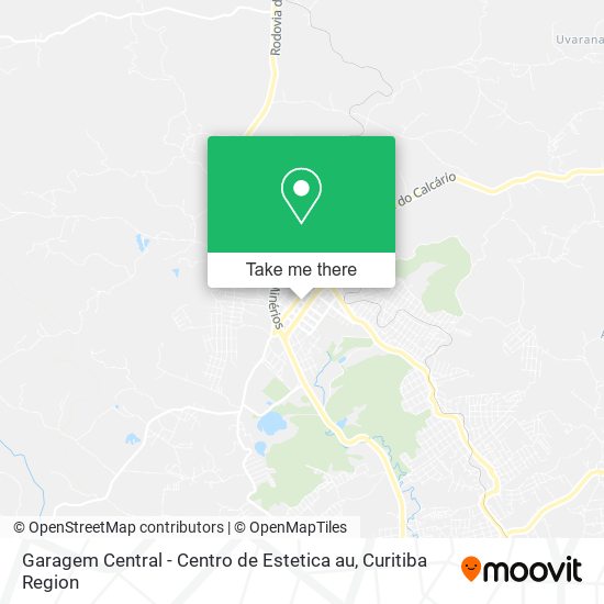 Mapa Garagem Central - Centro de Estetica au