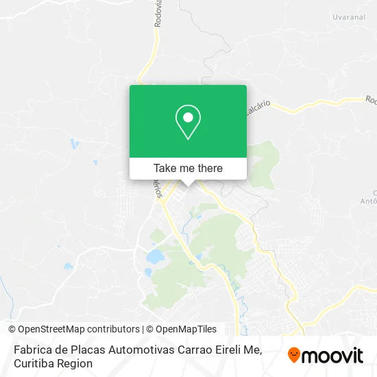 Fabrica de Placas Automotivas Carrao Eireli Me map