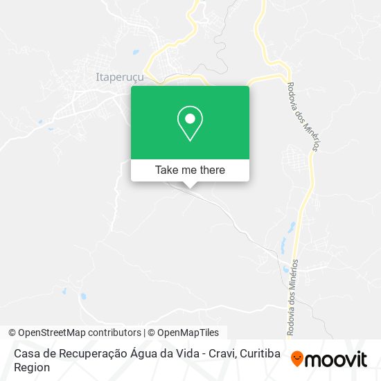 Casa de Recuperação Água da Vida - Cravi map