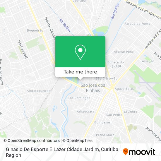 Mapa Ginasio De Esporte E Lazer Cidade Jardim