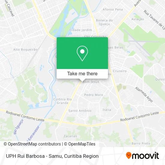 UPH Rui Barbosa - Samu map