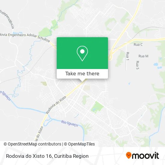 Rodovia do Xisto 16 map