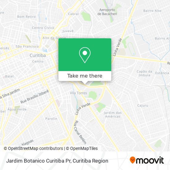 Jardim Botanico Curitiba Pr map