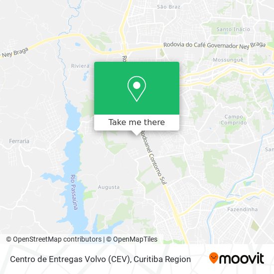 Centro de Entregas Volvo (CEV) map
