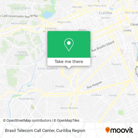 Brasil Telecom Call Center map