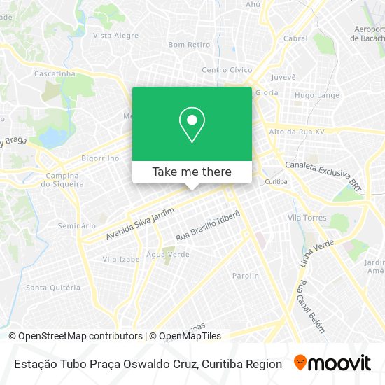Estação Tubo Praça Oswaldo Cruz map