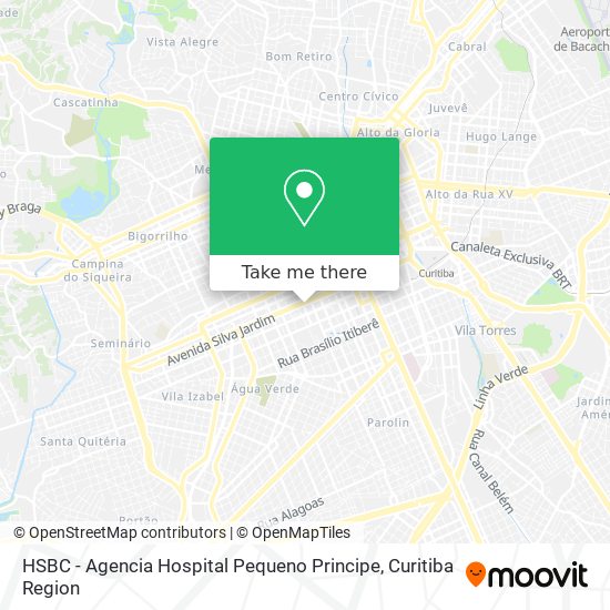 HSBC - Agencia Hospital Pequeno Principe map