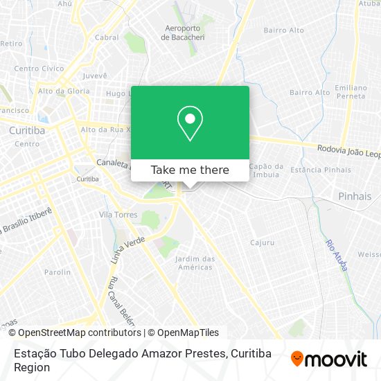 Mapa Estação Tubo Delegado Amazor Prestes