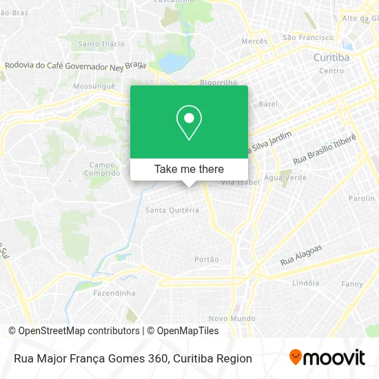 Rua Major França Gomes 360 map