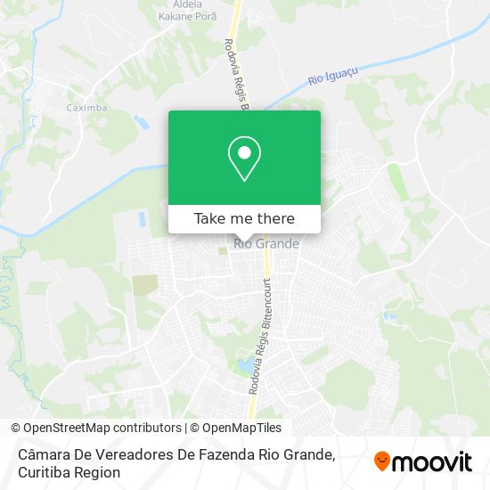 Câmara De Vereadores De Fazenda Rio Grande map