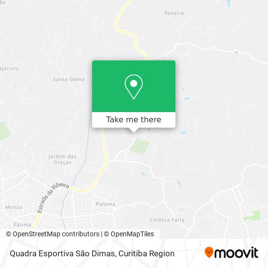 Quadra Esportiva São Dimas map