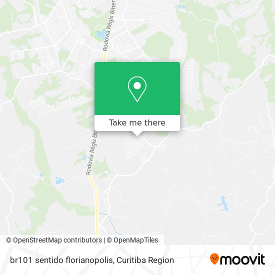 br101 sentido florianopolis map
