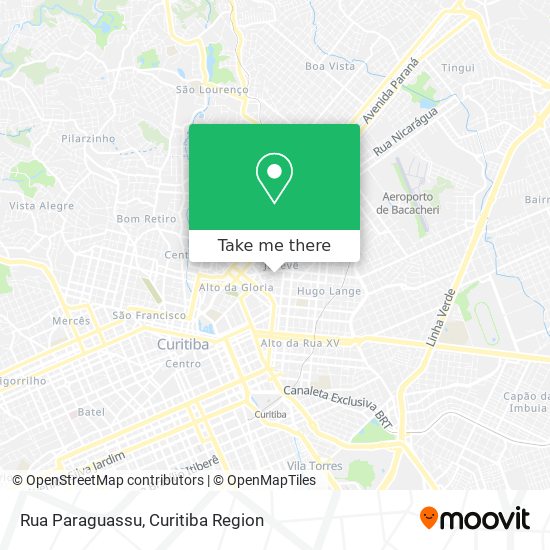 Mapa Rua Paraguassu