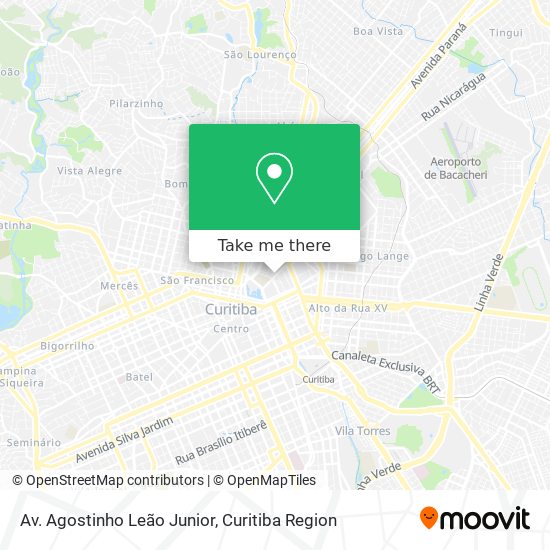 Mapa Av. Agostinho Leão Junior