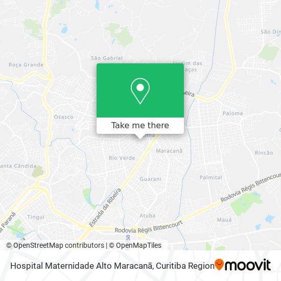 Hospital Maternidade Alto Maracanã map