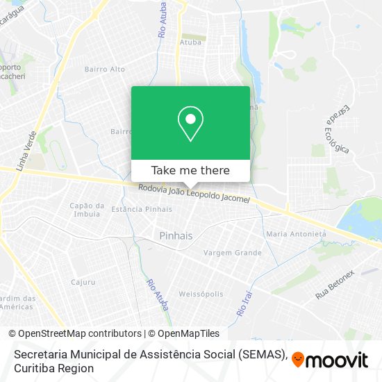 Secretaria Municipal de Assistência Social (SEMAS) map
