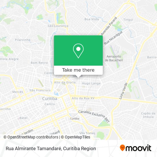 Mapa Rua Almirante Tamandaré