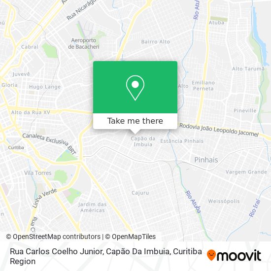 Rua Carlos Coelho Junior, Capão Da Imbuia map