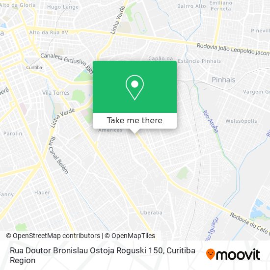 Rua Doutor Bronislau Ostoja Roguski 150 map