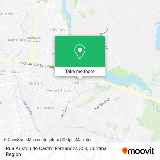 Rua Aristeu de Castro Fernandes 353 map