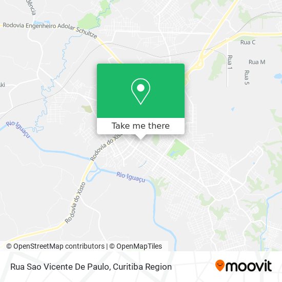 Rua Sao Vicente De Paulo map